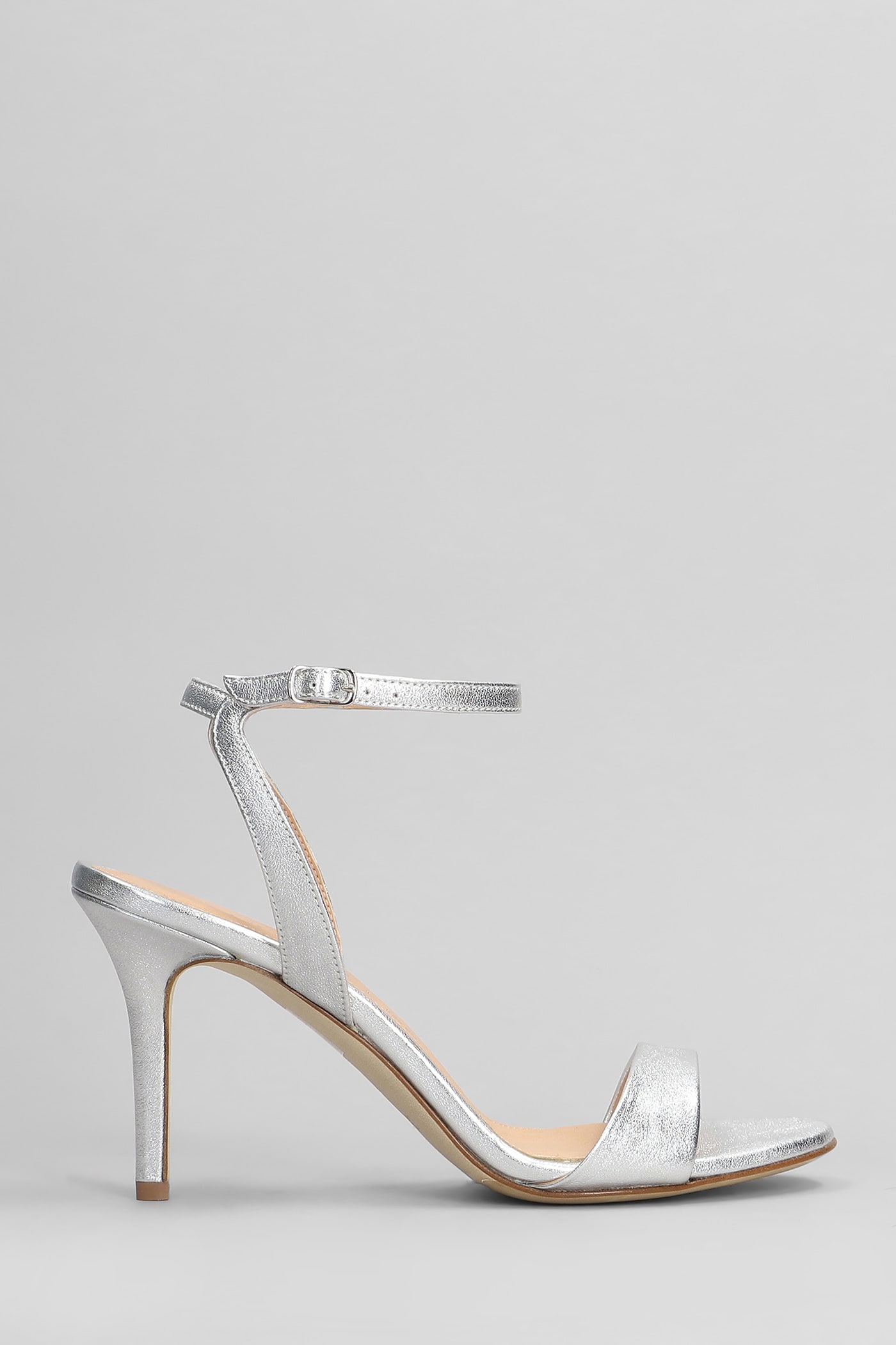 The Seller Sandals In Silver Leather