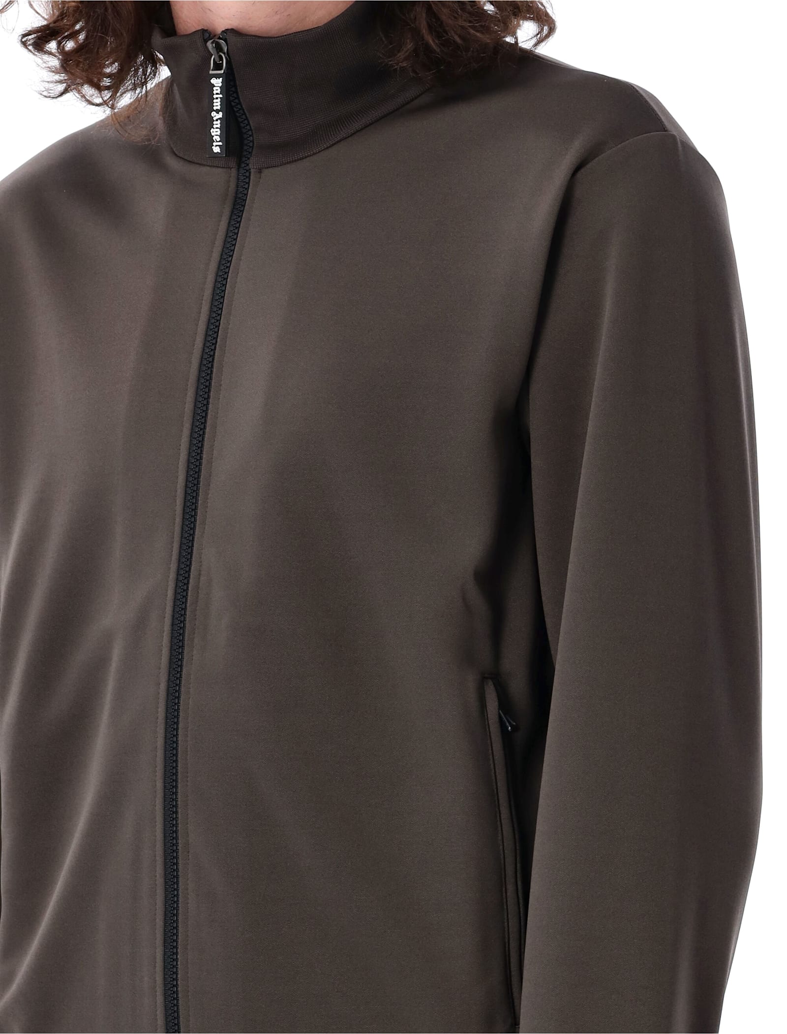 PALM ANGELS CURVED LOGO TRACK JACKET