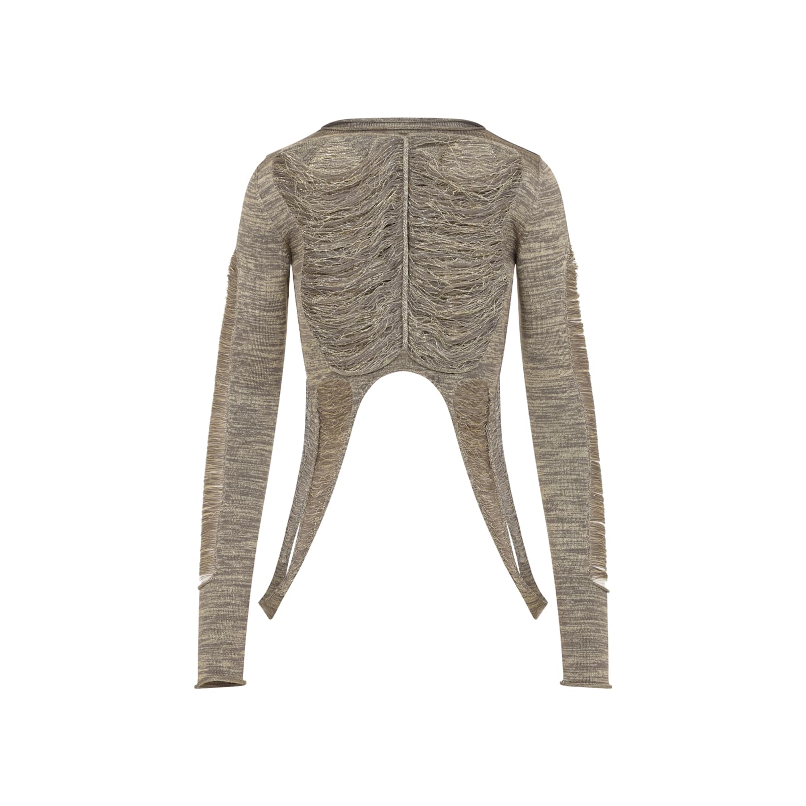 Shop Rick Owens Tanja Ls Top In Gold