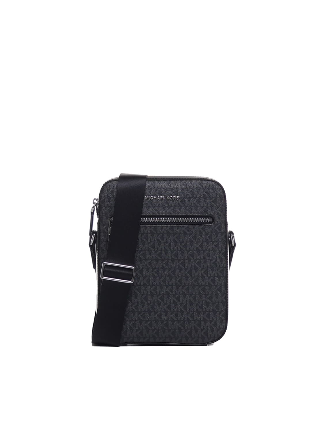 Michael Michael Kors Shoulder Bag With Varick Logo In Black