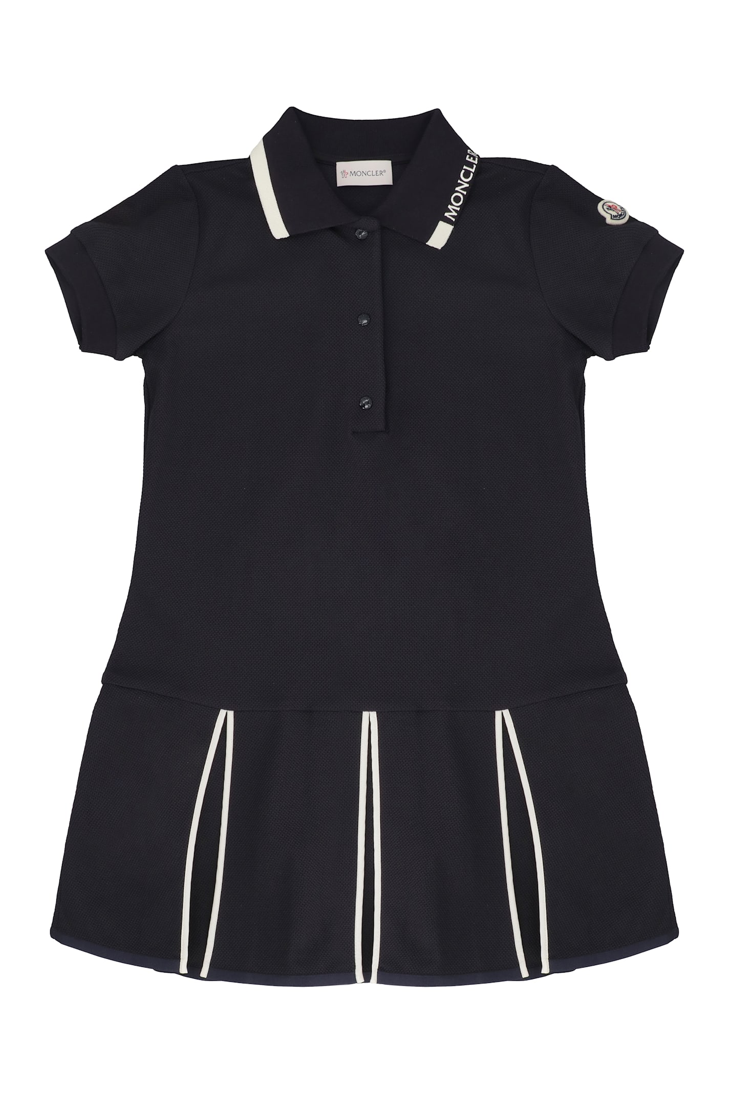 MONCLER COTTON PIQUE POLO DRESS
