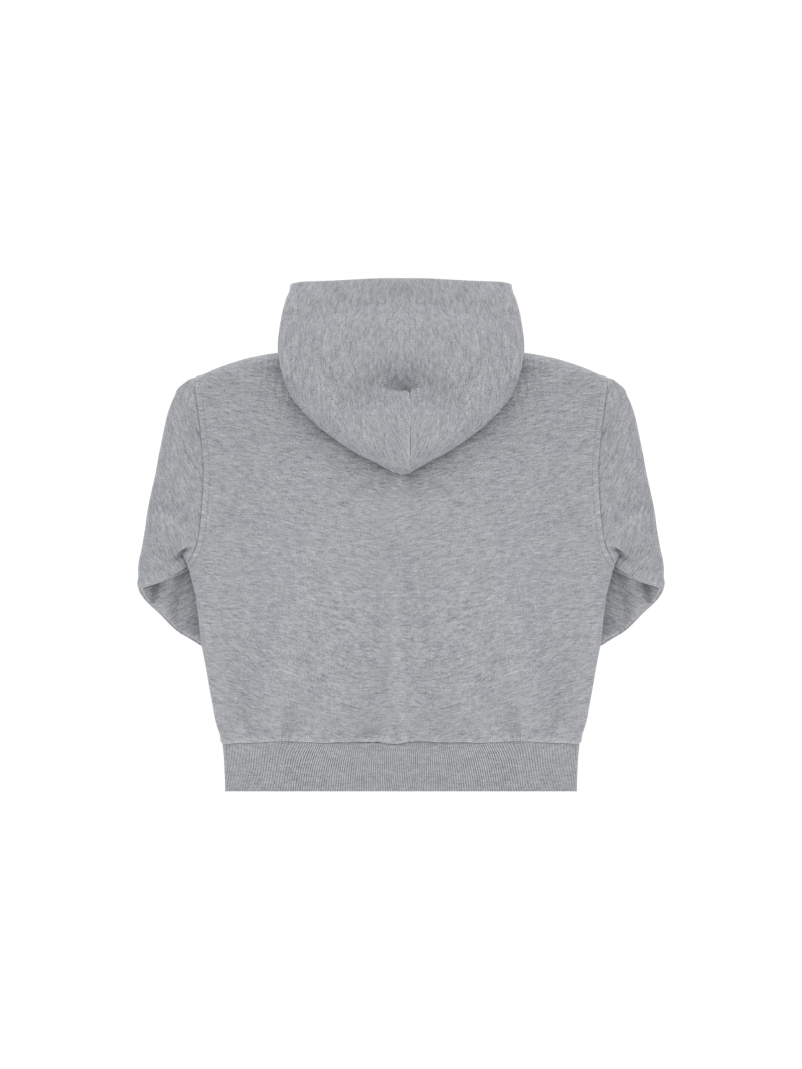 Shop Gucci Hoodie For Boy In Light Grey Mel/mix