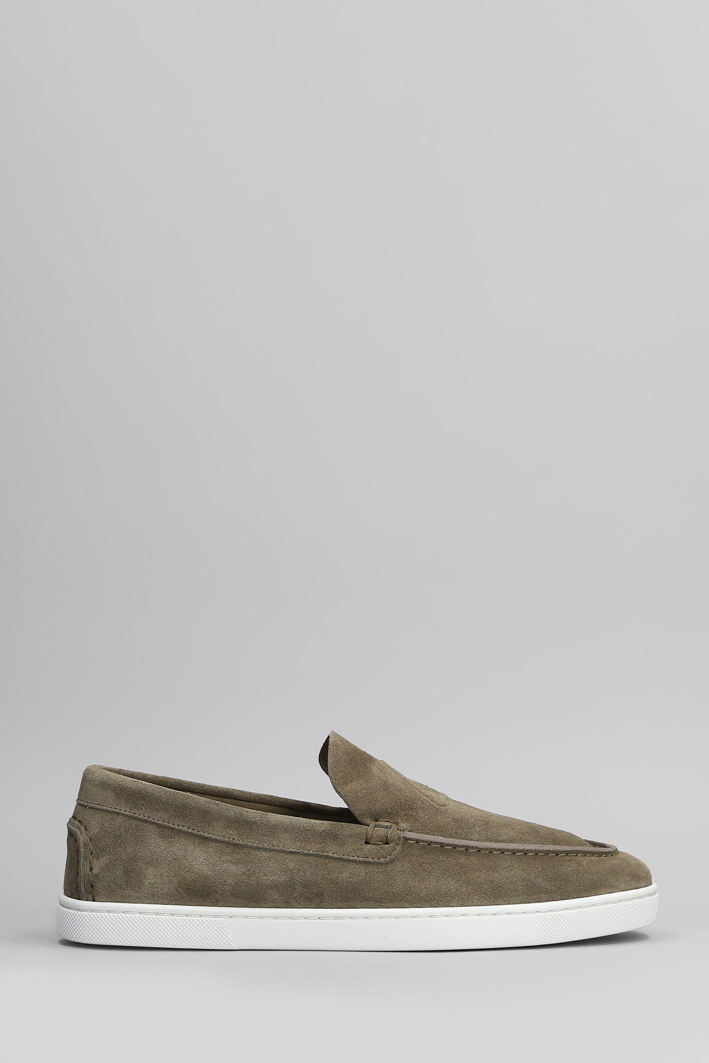 Varsiboat Loafers In Green Suede