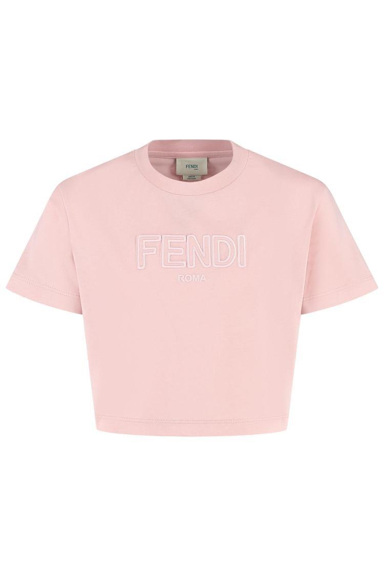 FENDI JERSEY CREWNECK T-SHIRT
