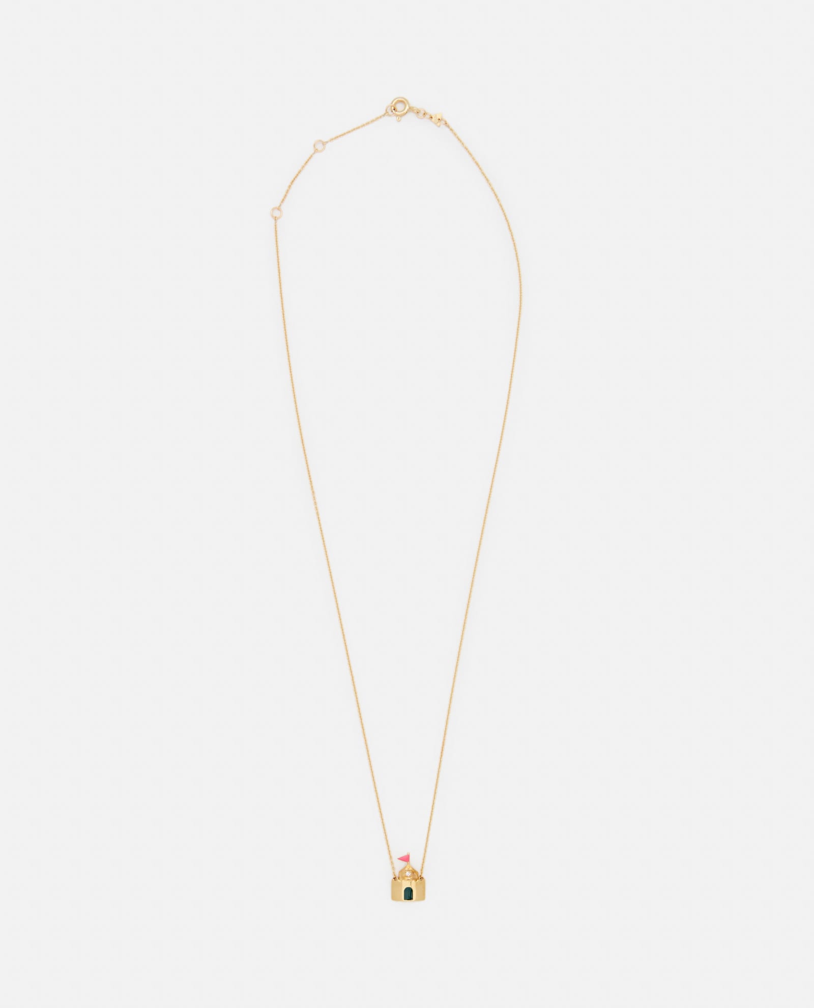 9k Gold Castillo Brillante Enamel Necklace