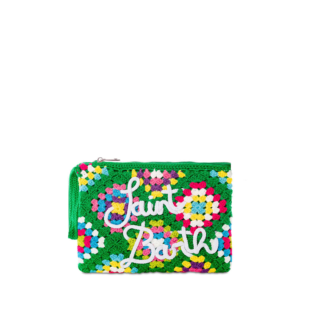 Mc2 Saint Barth Green Crochet Pochette