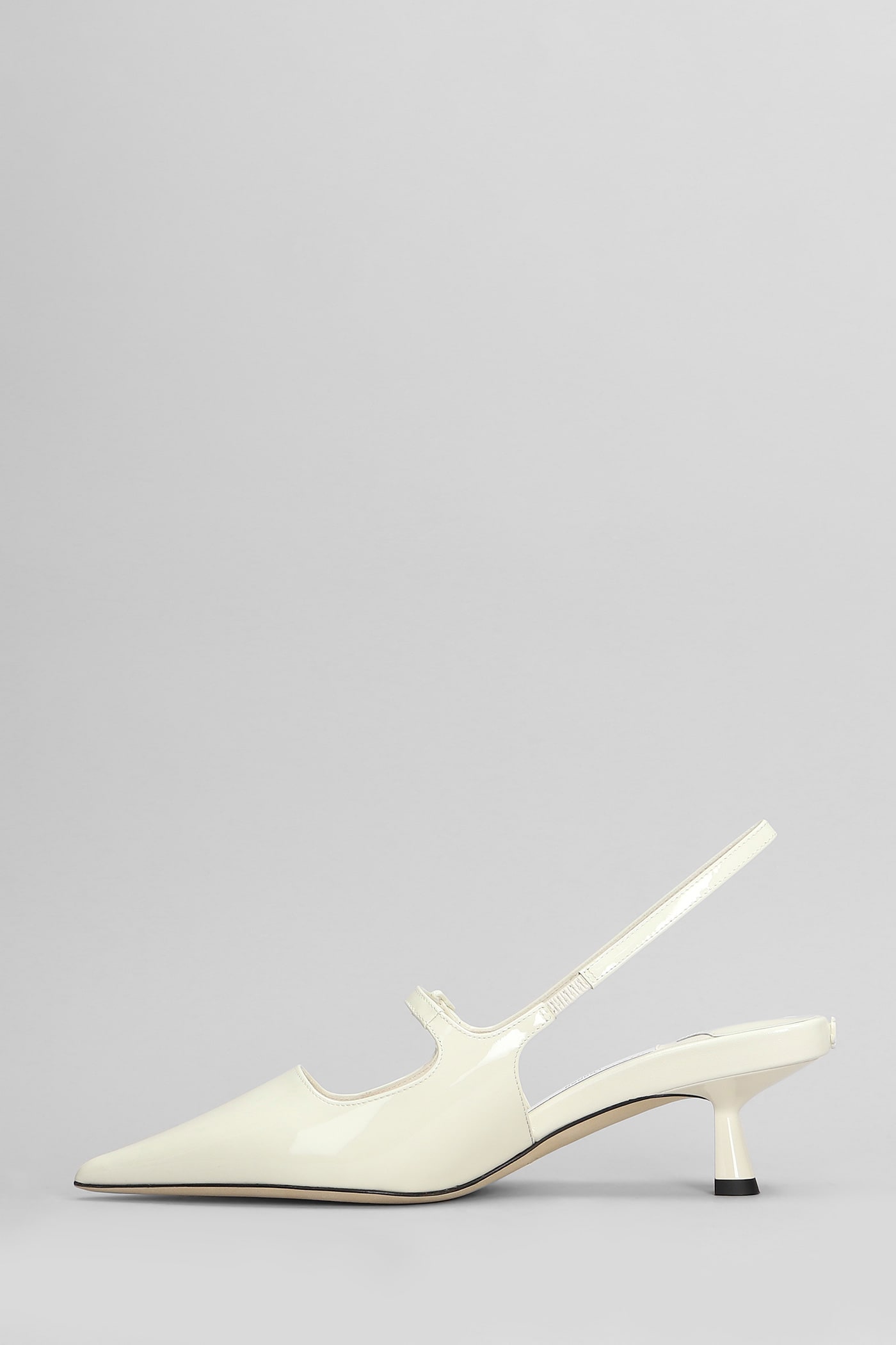 Shop Jimmy Choo Didi 45 Pumps In Beige Patent Leather