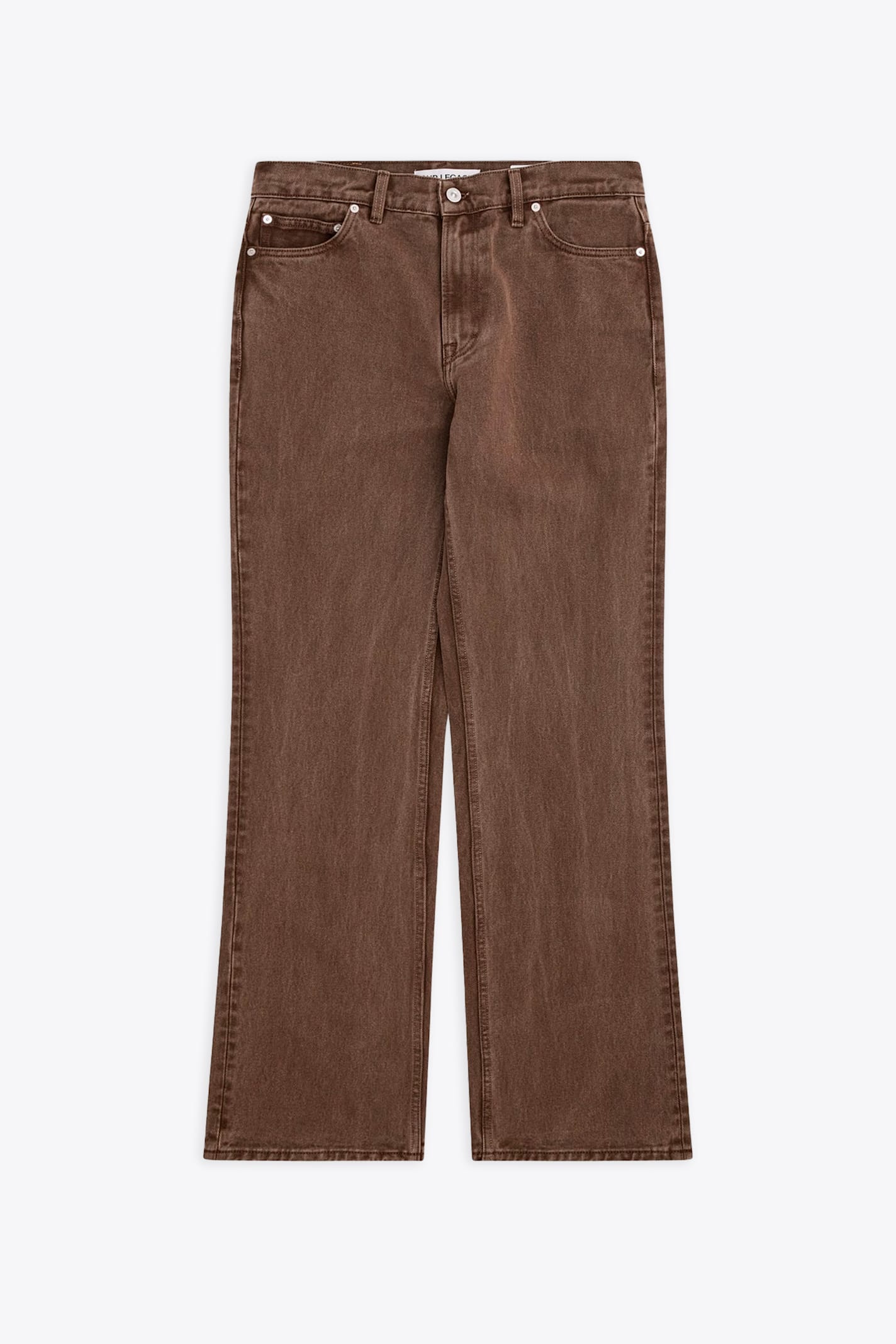 70s Cut Brown Denim 5 Pockets Bootcut Jeans - 70s Cut