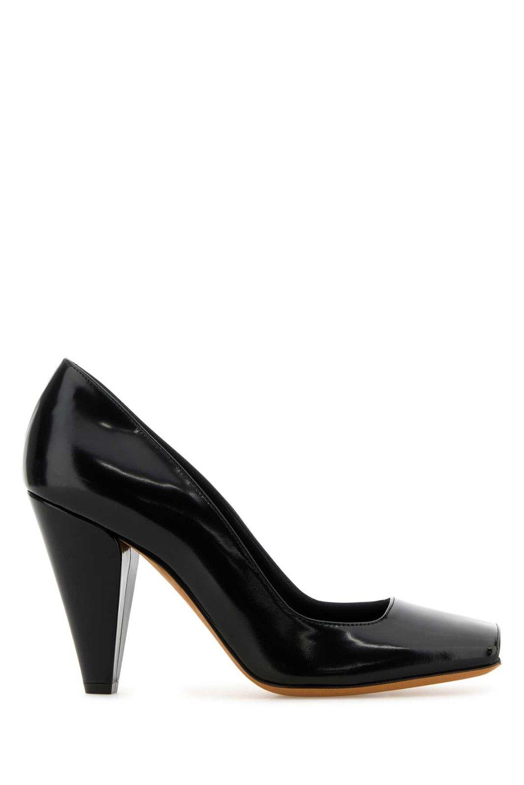Shop Khaite Square Toe Patent Pumps In Black