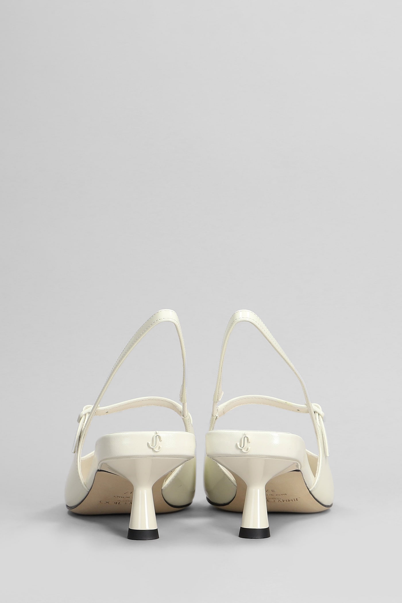 Shop Jimmy Choo Didi 45 Pumps In Beige Patent Leather
