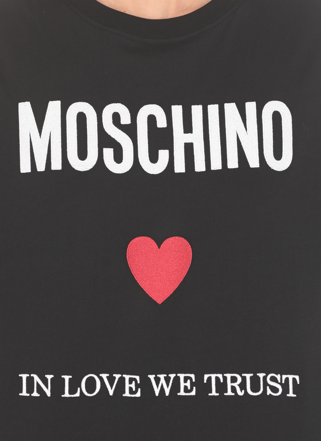 Shop Moschino T-shirt With Logo In Black