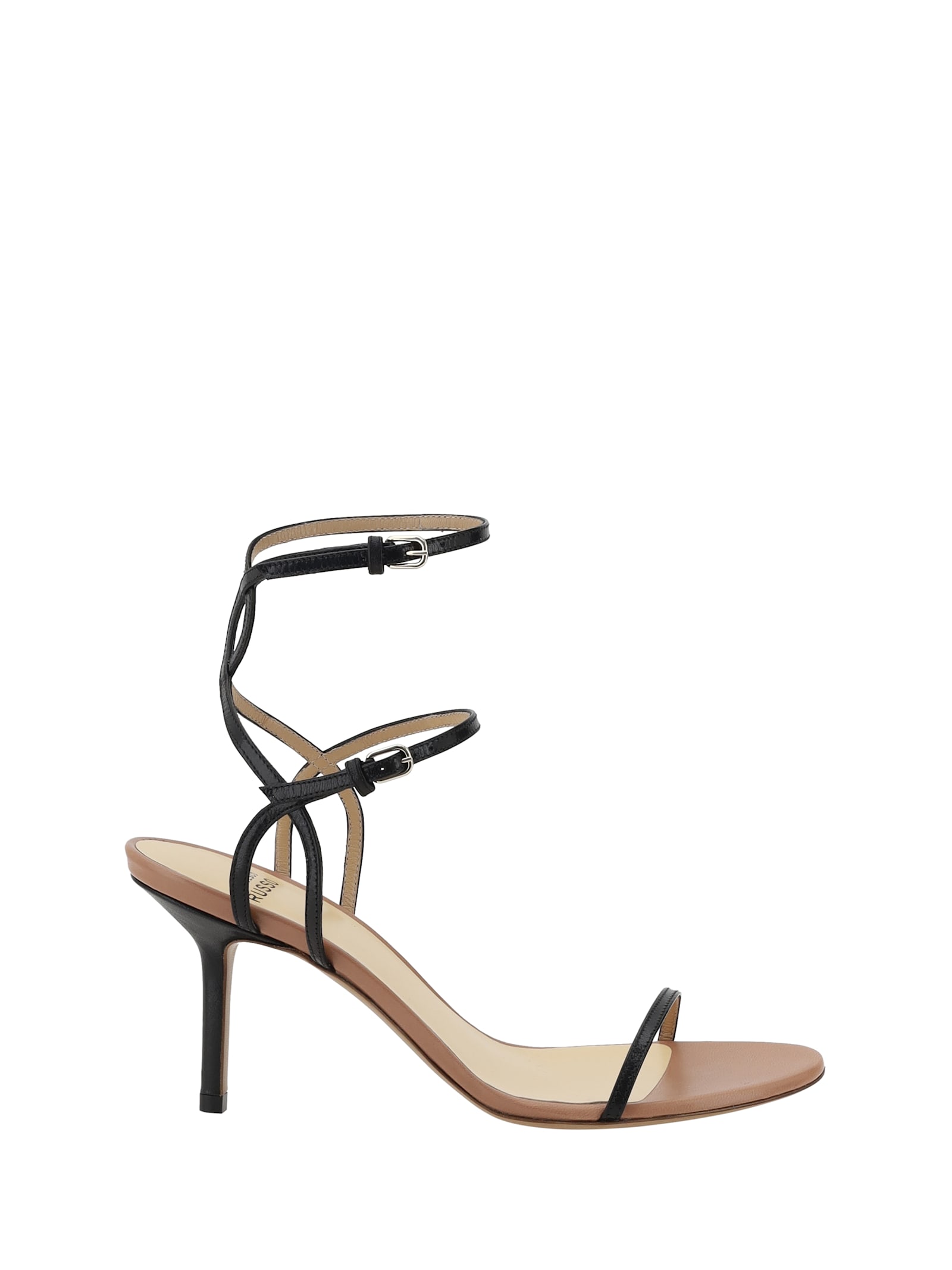 FRANCESCO RUSSO ANKLE STRAP SANDALS