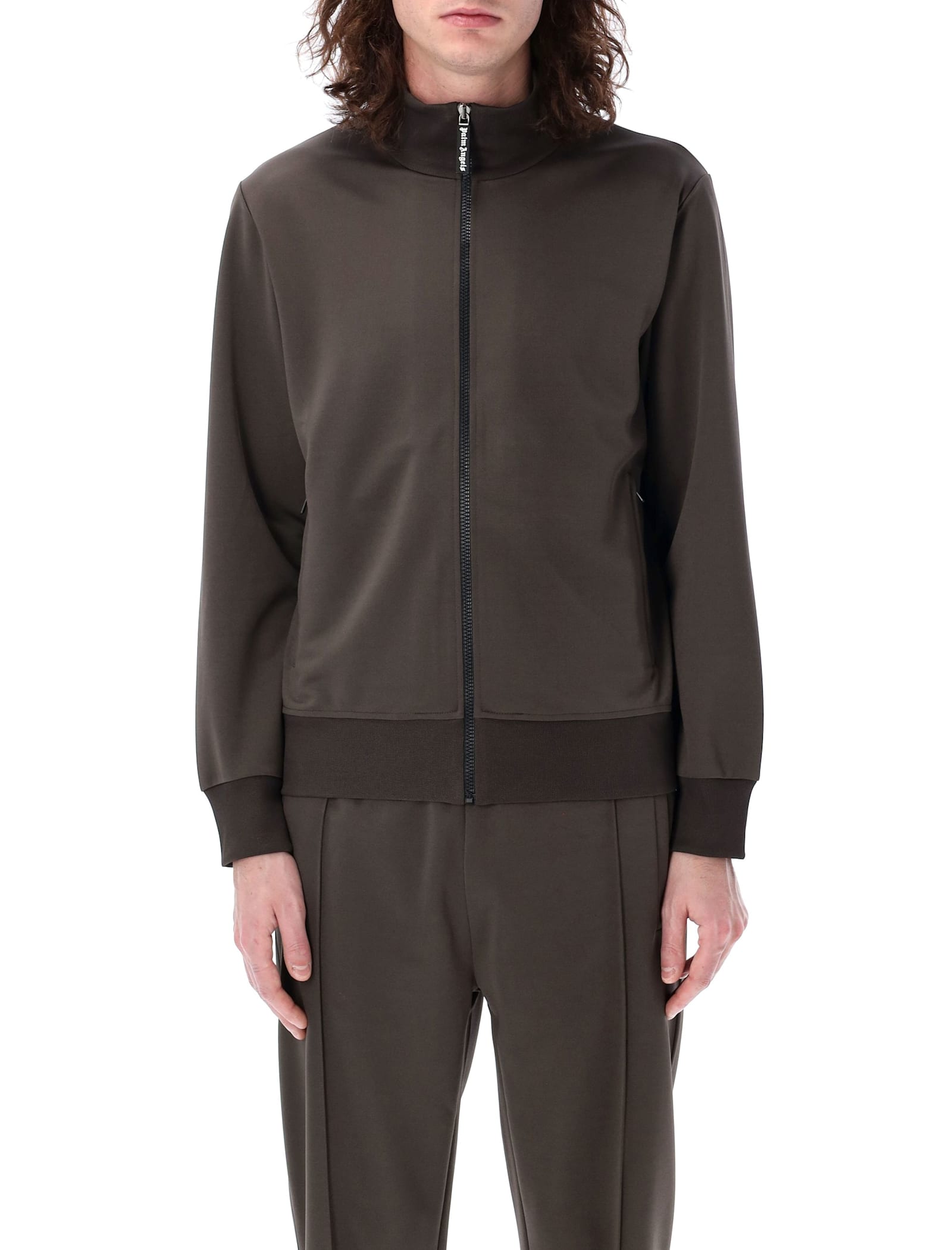 PALM ANGELS CURVED LOGO TRACK JACKET