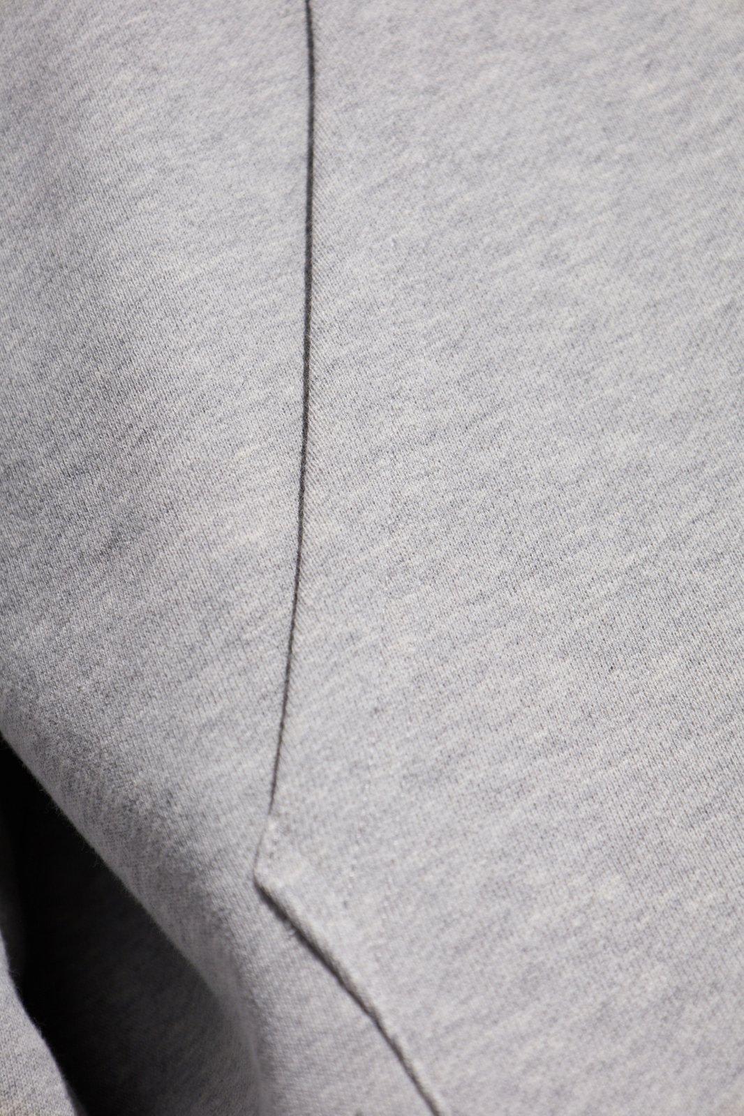 Shop Palm Angels College Palm Logo Printed Hoodie In Grey Melange Black
