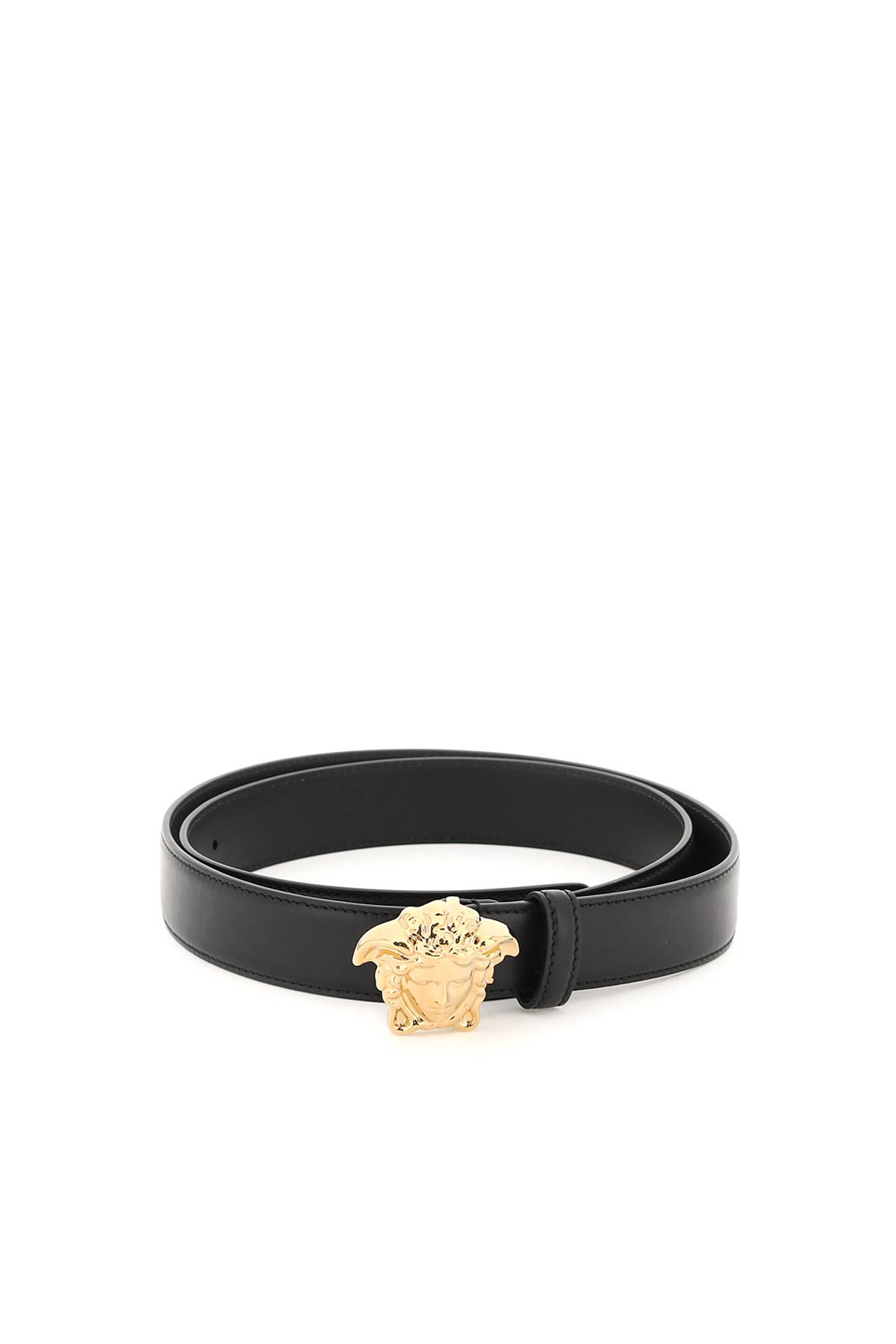 Shop Versace Black Medusa Belt