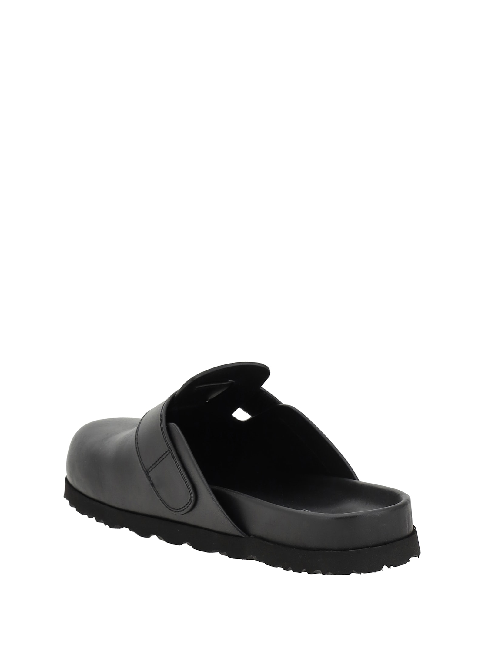 Shop Palm Angels Leather Mules In Black