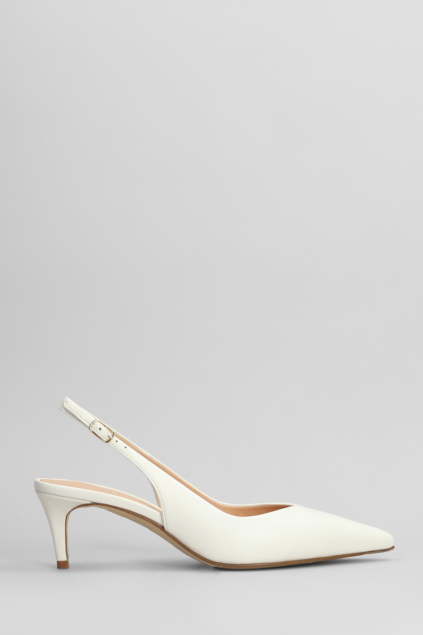 Shop The Seller Pumps In White Leather