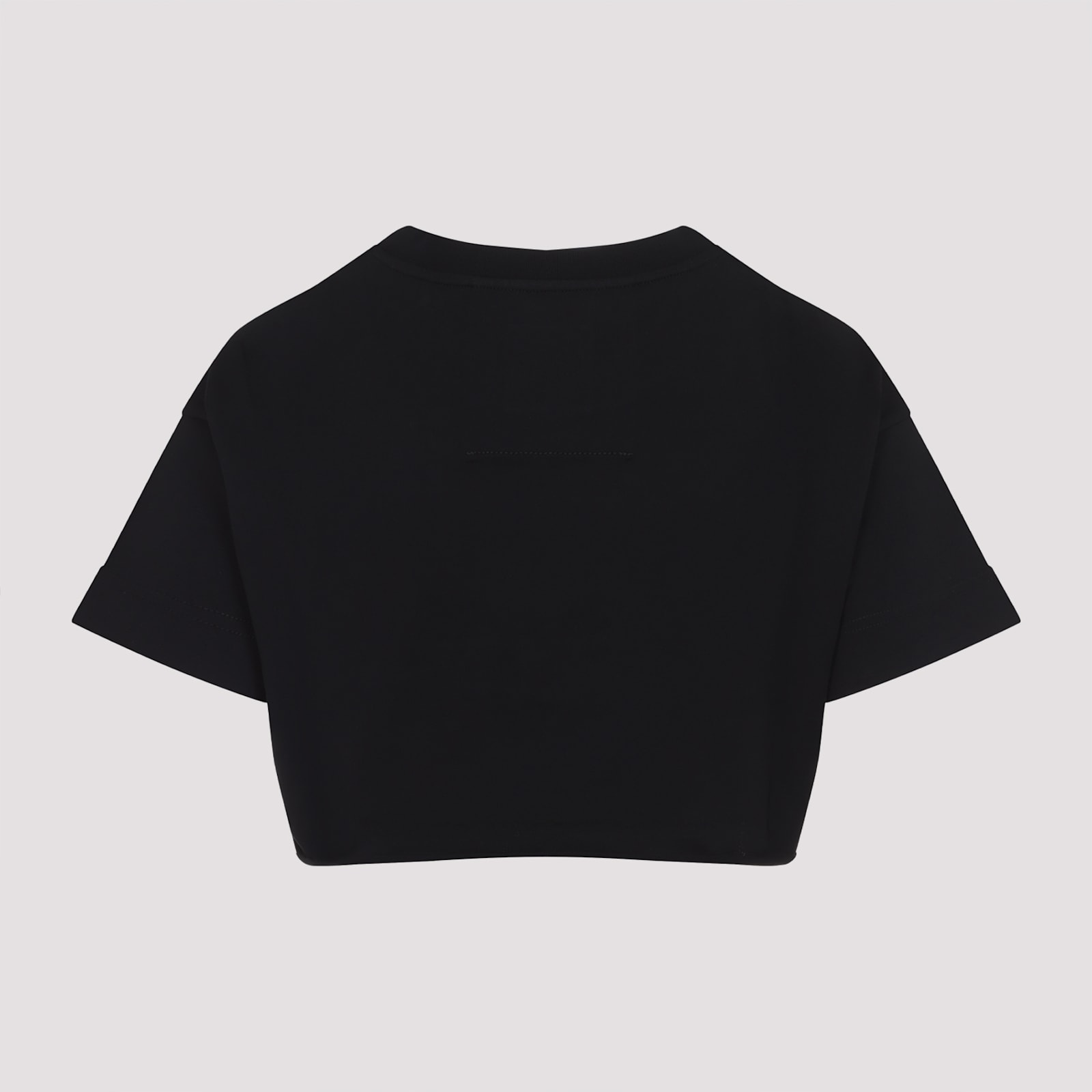 Givenchy Cropped T-shirt Dropped Shoulders In Black