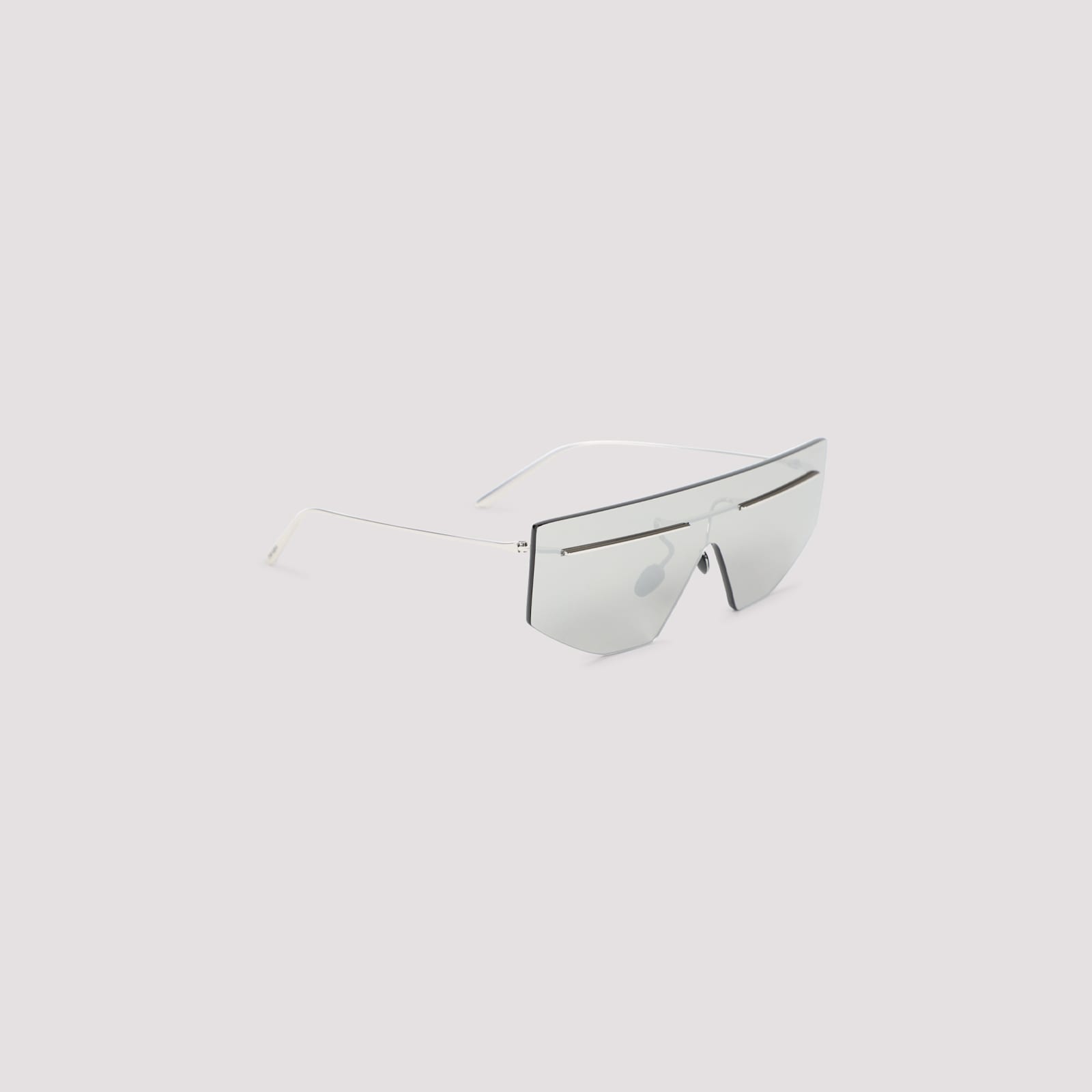 Prada Angular Oversized Sunglasses With Metal Accents
