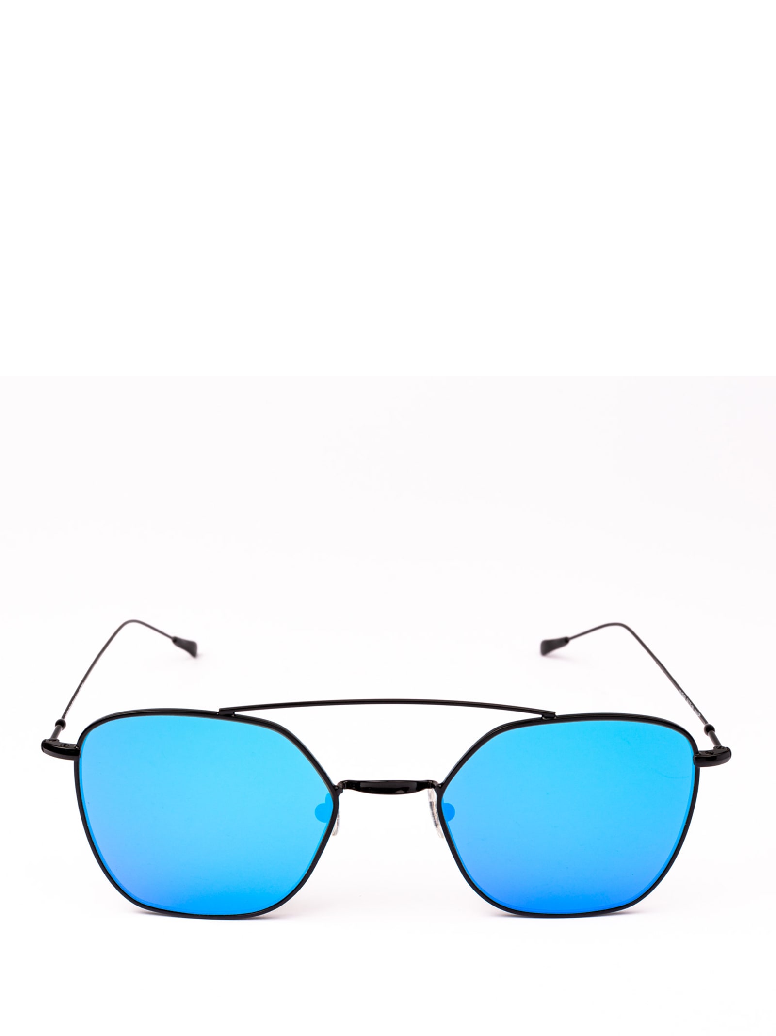 Spektre Dolcevita Blue Lens Black Frame Sunglasses In Dv02aft