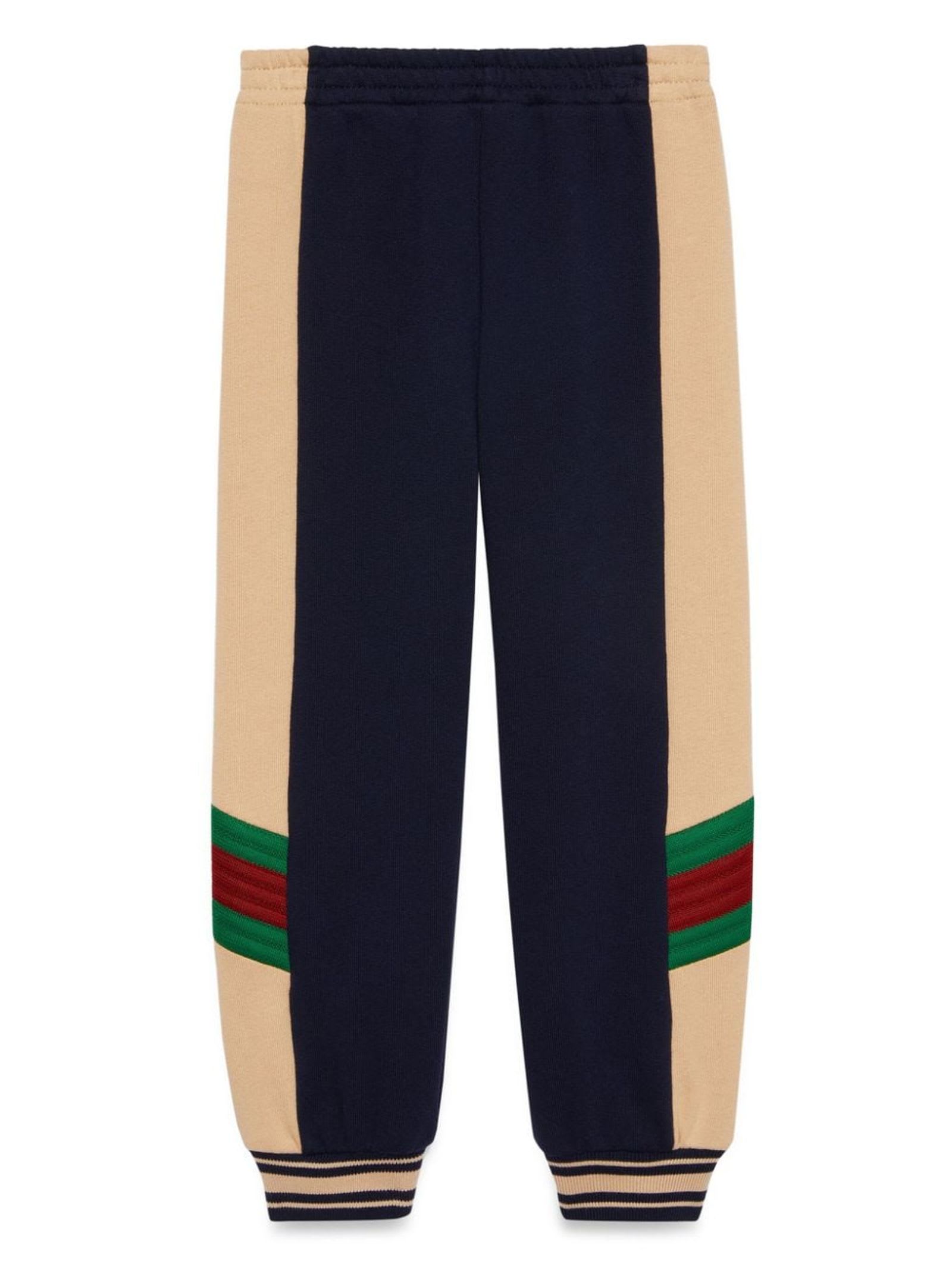 GUCCI BEIGE COTTON TRACK PANTS