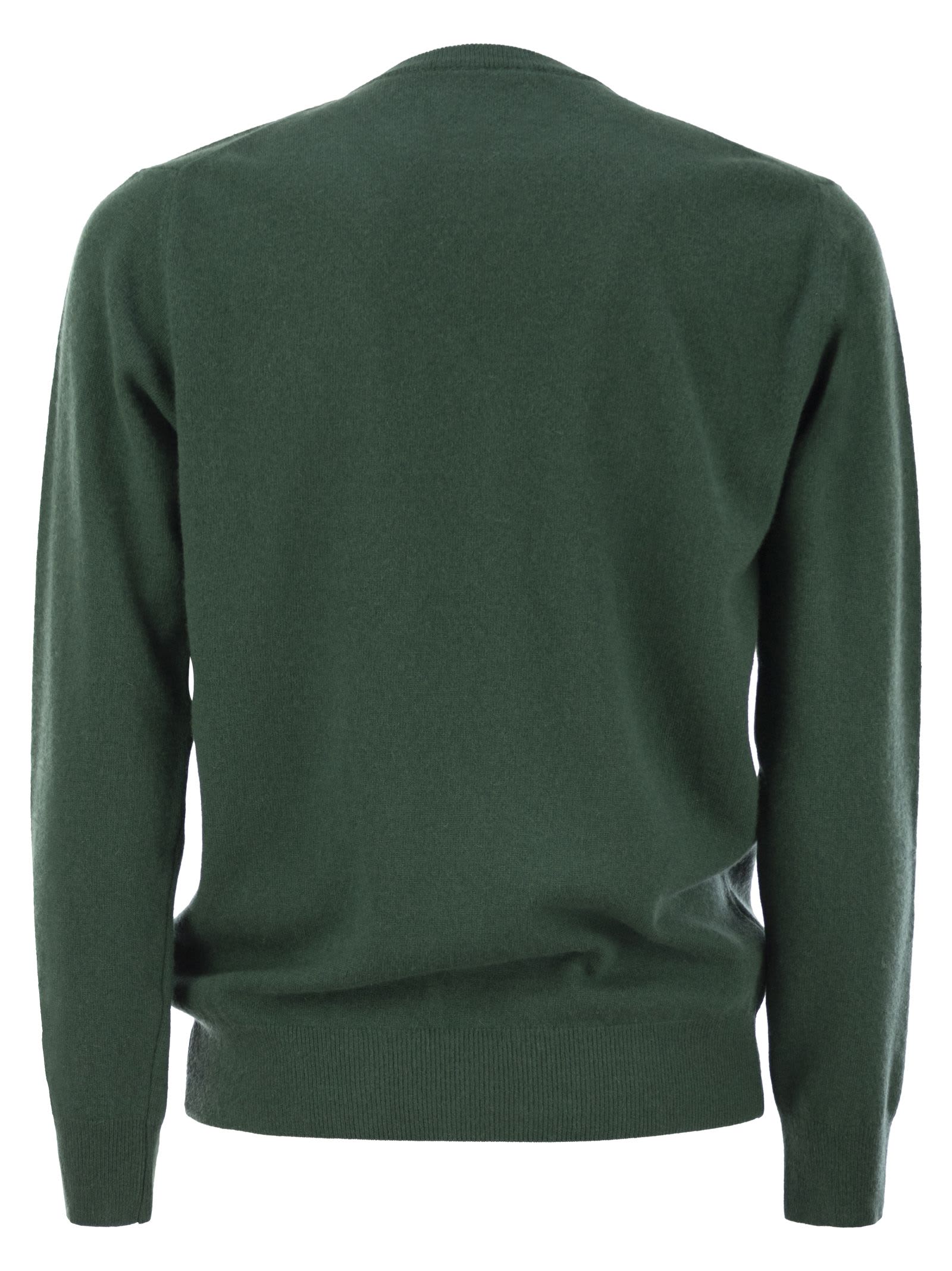 Mc2 Saint Barth Its Wine O Clock Wool And Cashmere Blend Sweater In Green