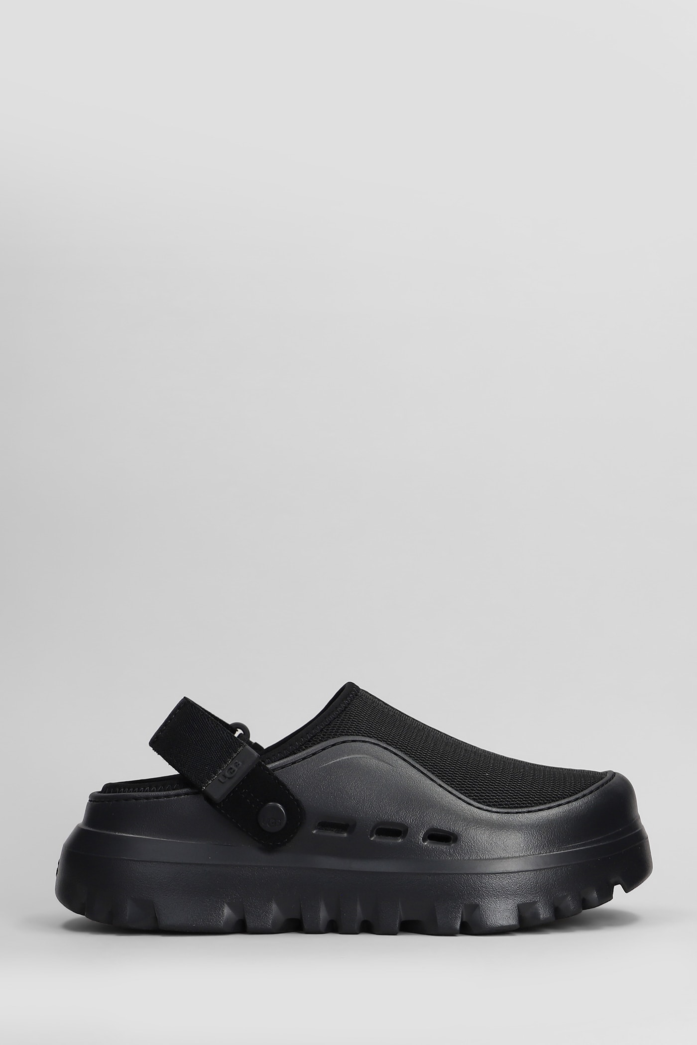 Peakmod Slipper-mule In Black Rubber/plasic