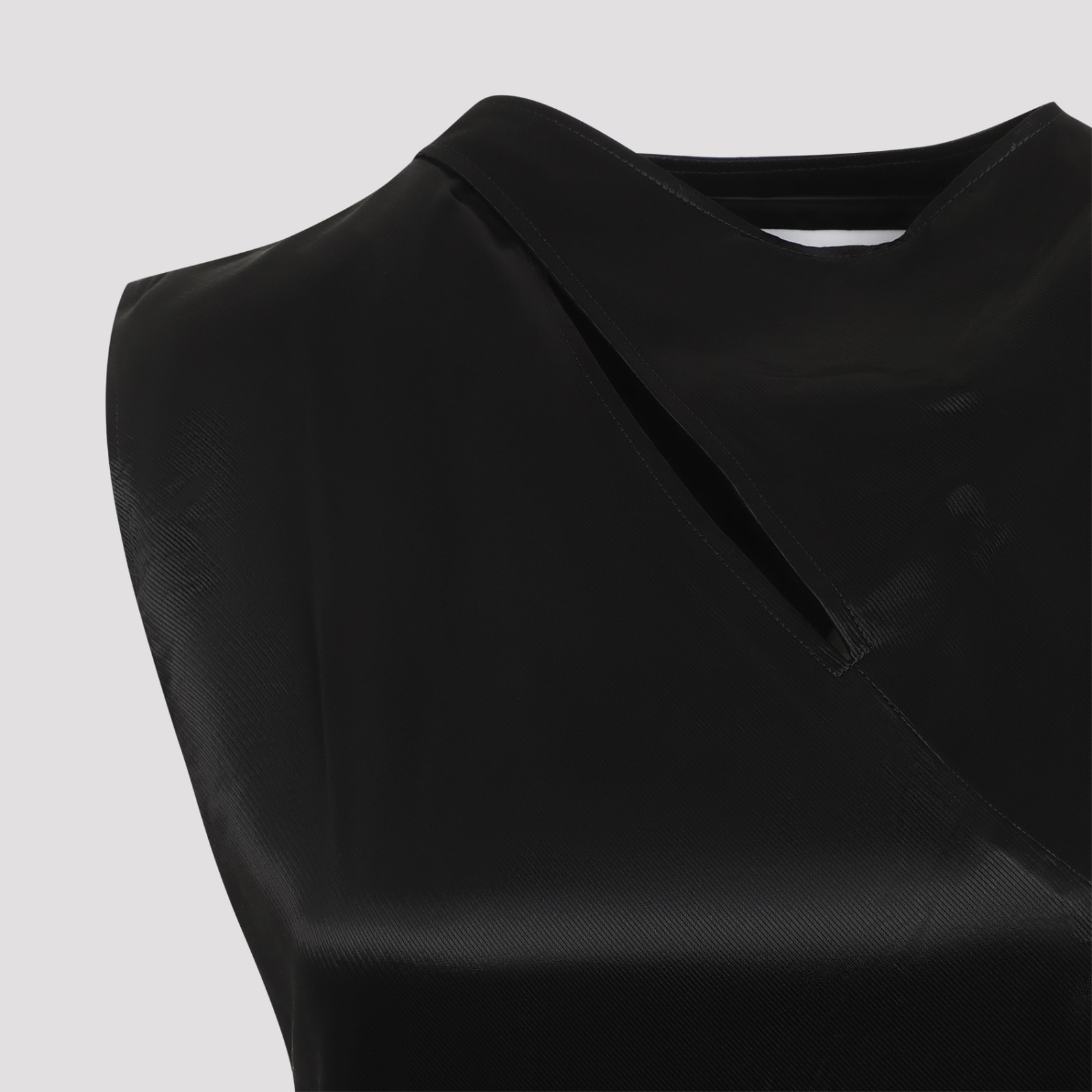 Jil Sander Dress In Black Polyamide Polyester In Black