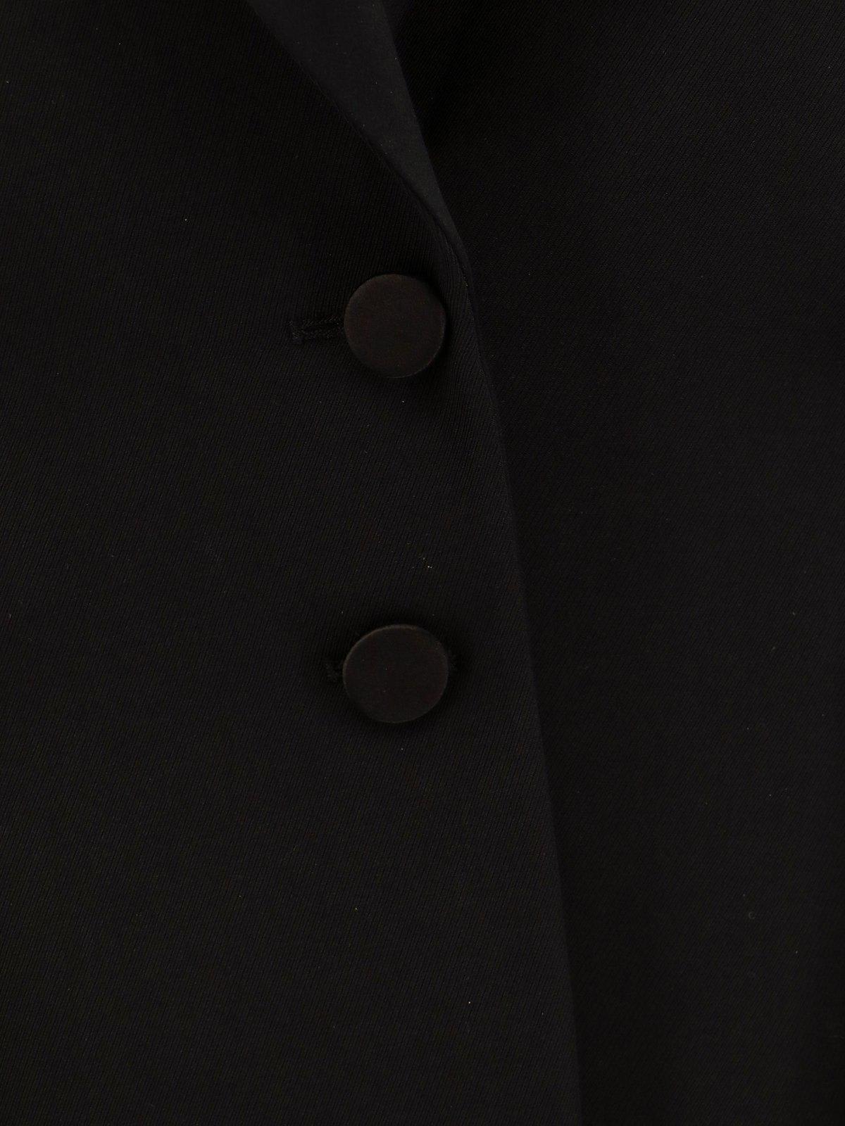 Shop Givenchy Collared Blazer In Black