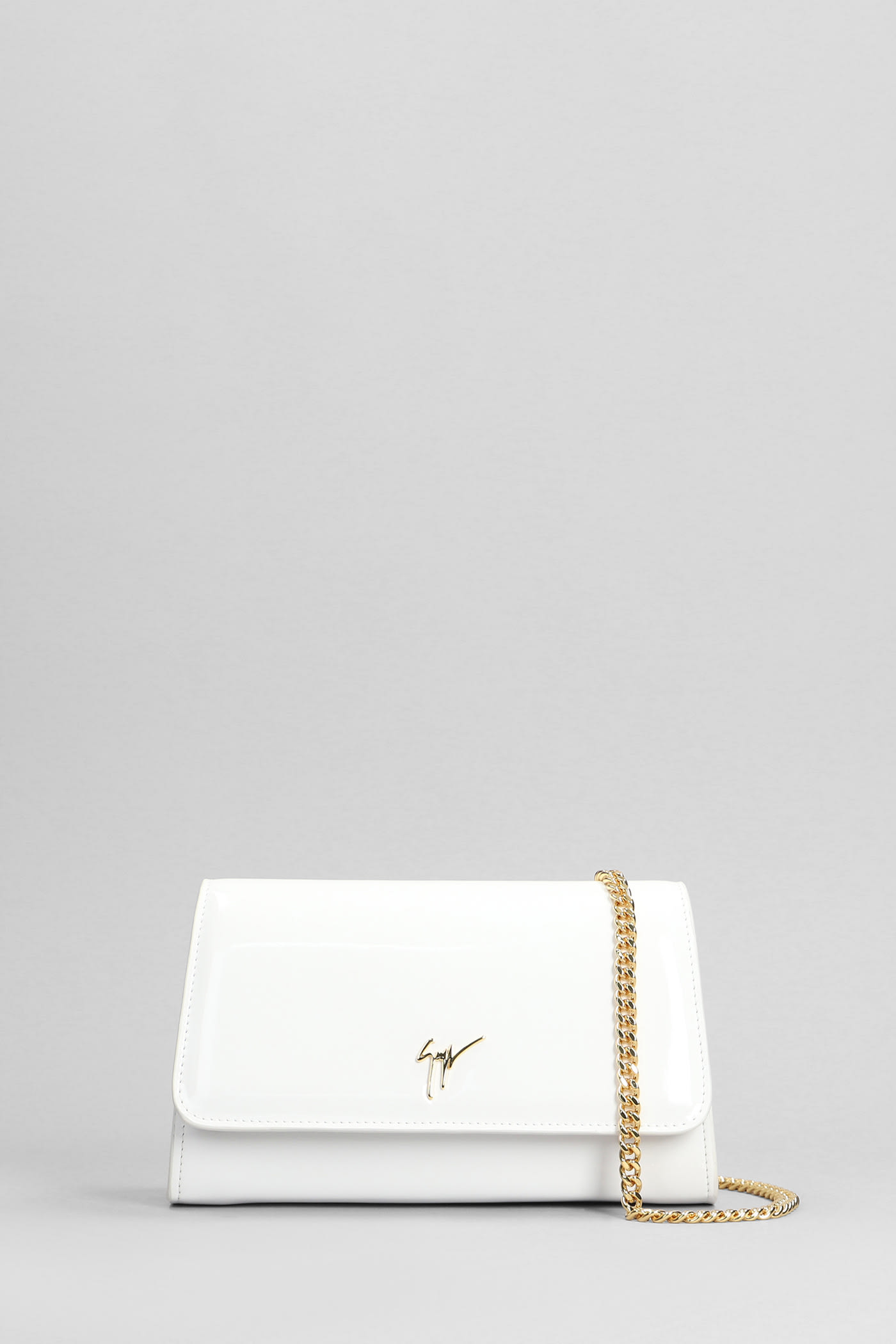 Cleopatra Clutch In White Leather